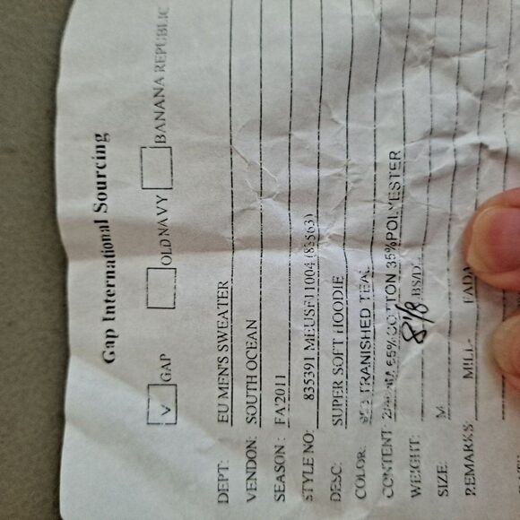 Gap Mens Hooded sweater NWOT - Picture 7 of 13